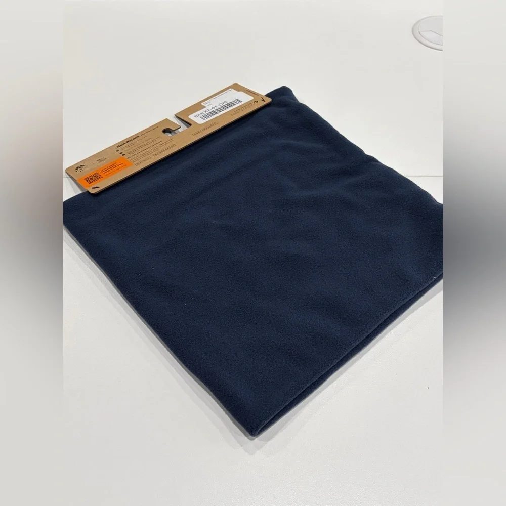 Turtle Fur Adult Micro Fur Fleece Double Layer Neck Warmer UPF 50+ Navy NWT
